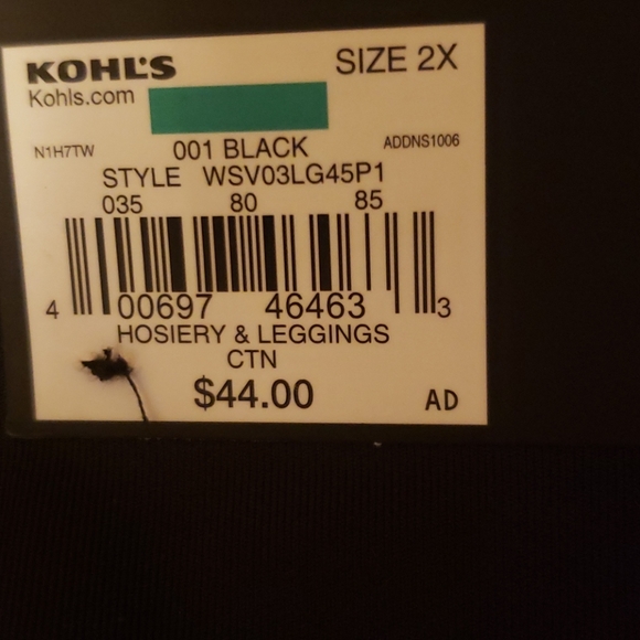 Nwt Simply vera vera wang legging - Picture 6 of 6